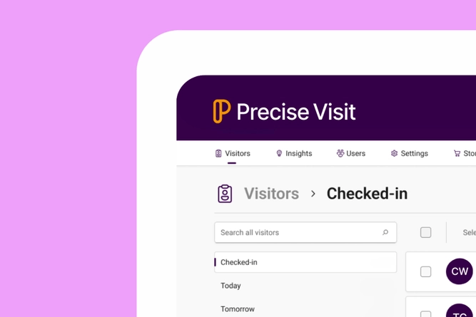 Precise Visit by EastCoast dashboard